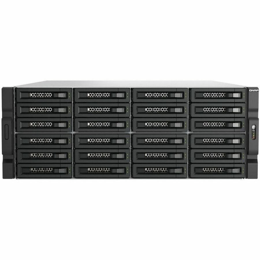 QNAP TL-R2400PES-RP Drive Enclosure SATA/600, SATA/300 - Mini-SAS HD Host Interface - 4U Rack-mountable