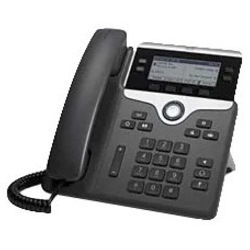 Cisco 7841 IP Phone - Corded - Tabletop, Wall Mountable - Black - TAA Compliant