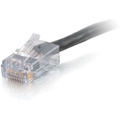 C2G-1ft Cat6 Non-Booted Network Patch Cable (Plenum-Rated) - Black