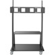 Eaton Tripp Lite Series Heavy-Duty Rolling TV Cart for 60" to 105" Flat-Screen Displays, Locking Casters, Black