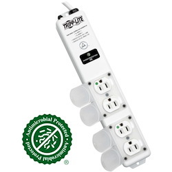 Tripp Lite by Eaton Safe-IT UL 60601-1 Medical-Grade Surge Protector for Patient-Care Vicinity, 4x Hospital-Grade Outlets, 15 ft. Cord, Antimicrobial Protection