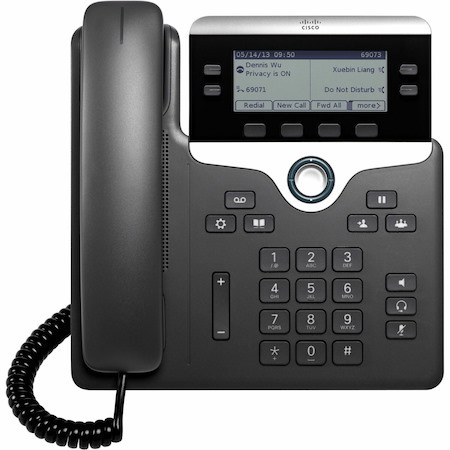 Cisco 7841 IP Phone - Refurbished - Corded - Corded - Wall Mountable, Desktop, Tabletop - TAA Compliant