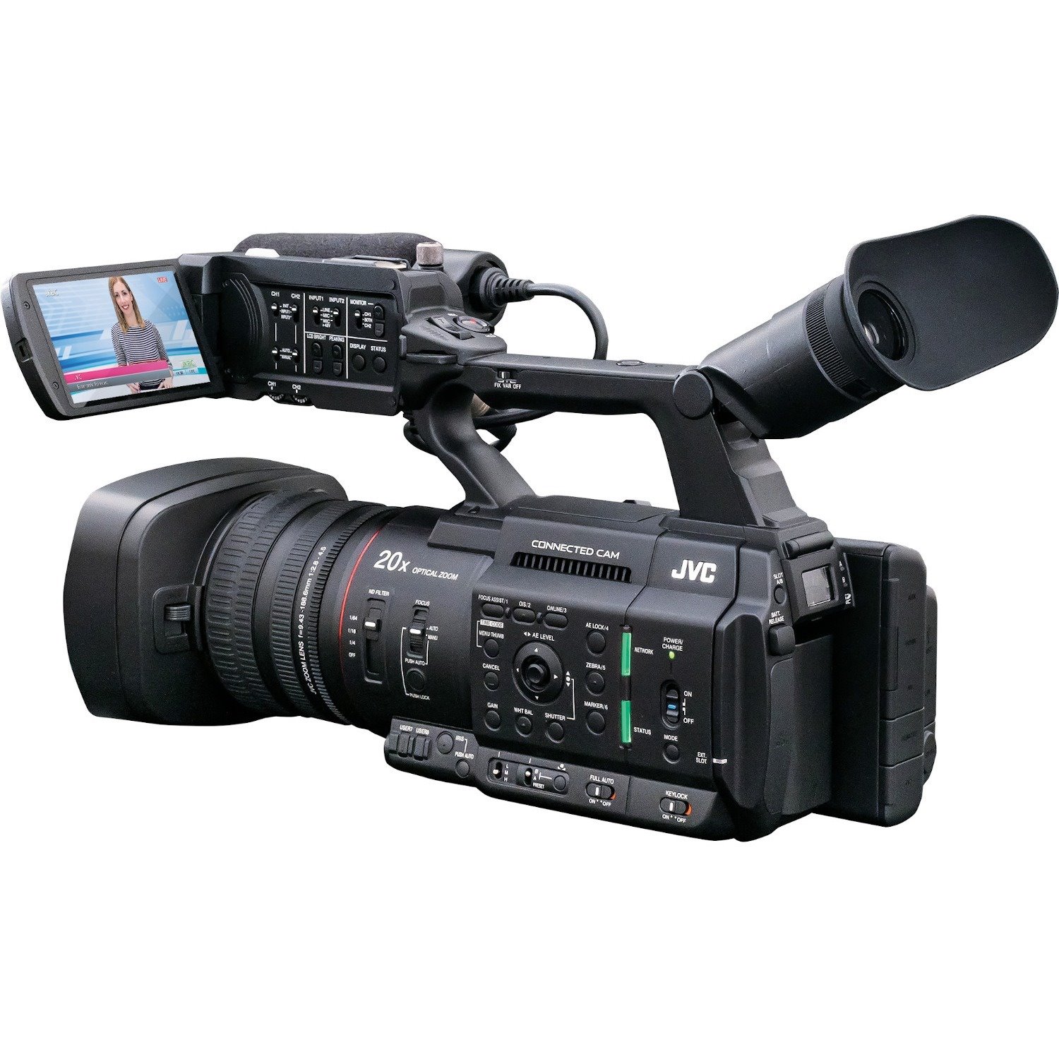 JVC Handheld 4K Connected Camcorder with Sports Overlays