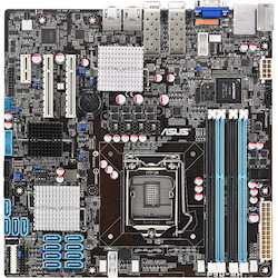 Asus P9D-MH/SAS/10G-DUAL Server Motherboard - Intel C224 Chipset - Socket H3 LGA-1150 - Micro ATX