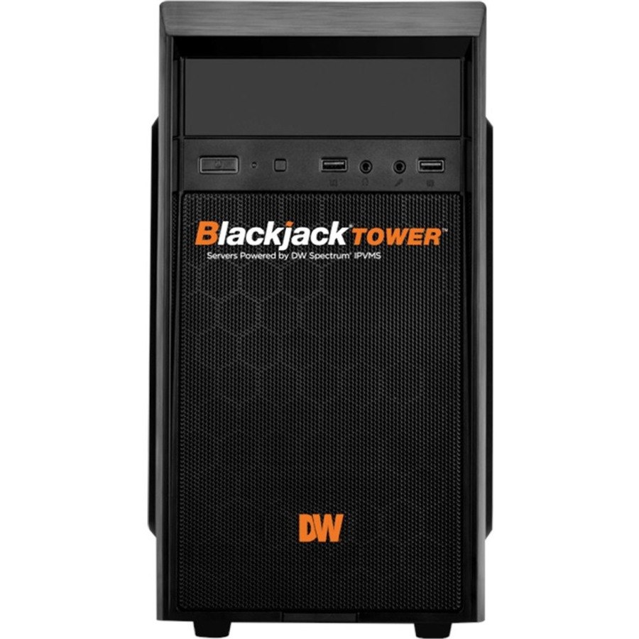 Digital Watchdog Blackjack Ai Mid-Size Tower Server Powered by DW Spectrum IPVMS and IVA - 48 TB HDD