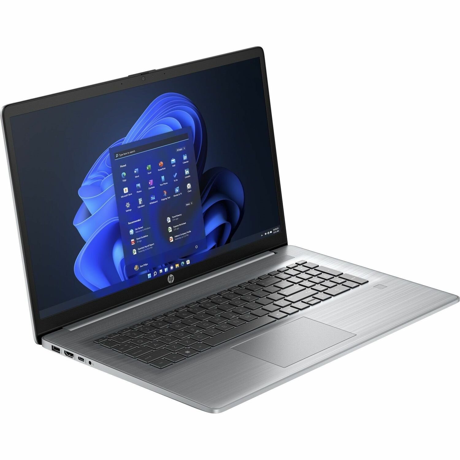 HP 470 G10 17.3" Notebook - Full HD - Intel Core i7 13th Gen i7-1355U - 16 GB - 512 GB SSD - English Keyboard - Asteroid Silver