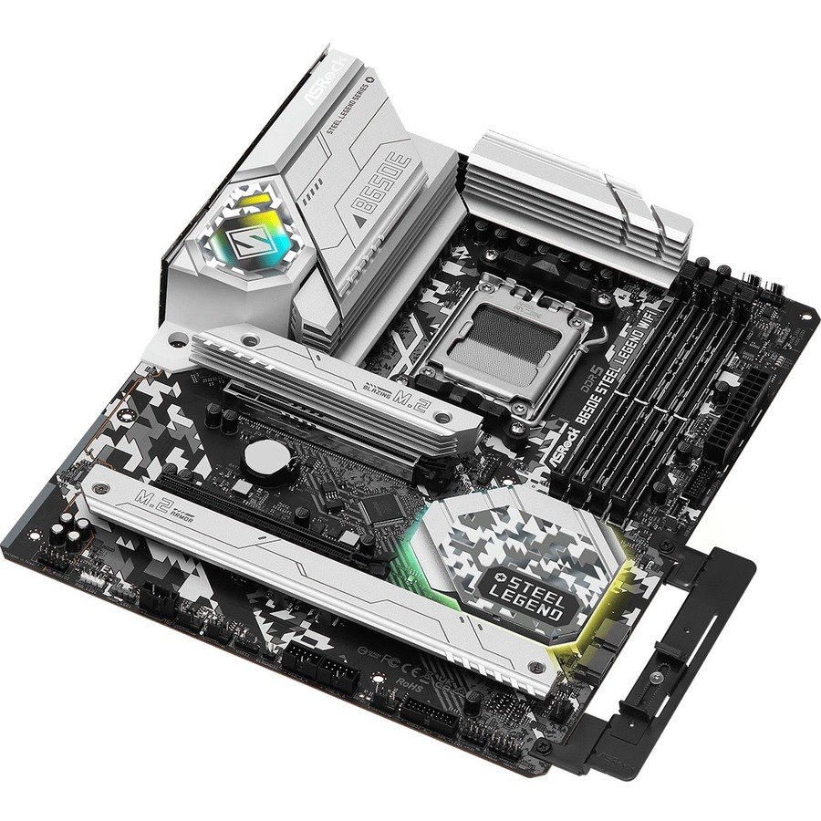 ASRock B650E STEEL LEGEND WIFI Gaming Desktop Motherboard - AMD B650 Chipset - Socket AM5 - ATX