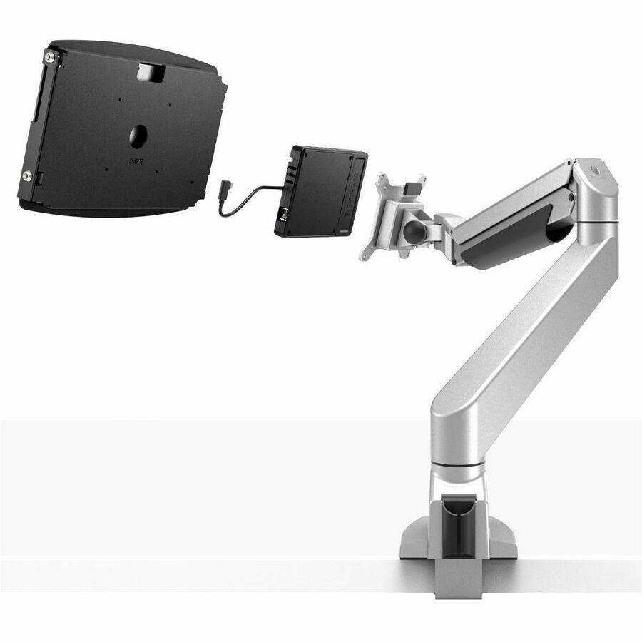 Compulocks Mounting Arm for Tablet, Enclosure - Black, Silver