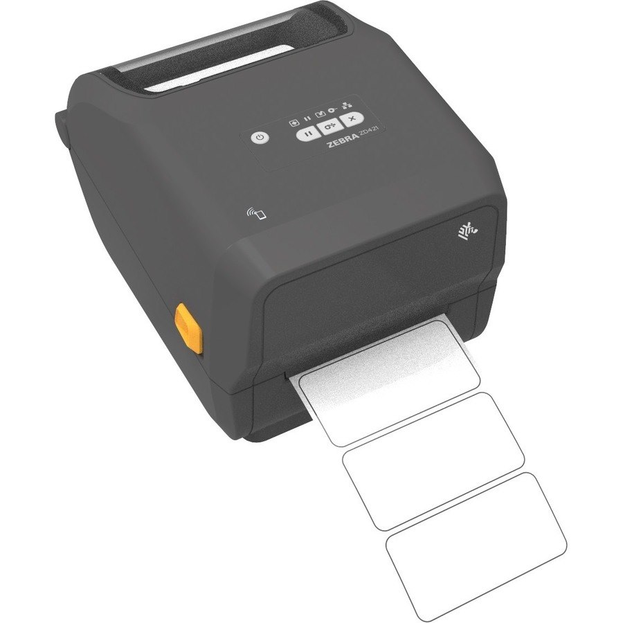 Zebra ZD421t-HC Desktop Thermal Transfer Printer - Monochrome - Label/Receipt Print - USB - USB Host - Bluetooth - Wireless LAN - Near Field Communication (NFC) - EU, UK