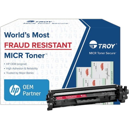 Troy Toner Secure Original MICR Standard Yield Laser Toner Cartridge - Alternative for Troy, HP CF230A - Black - 1 Pack