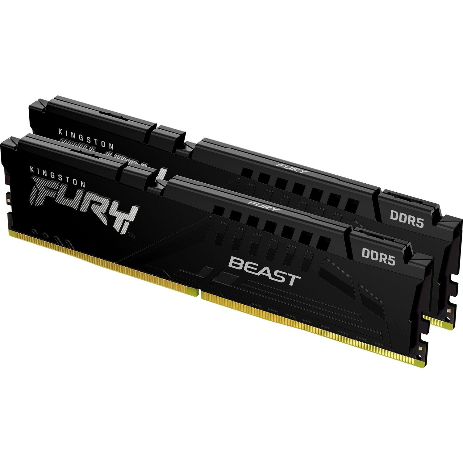 Kingston FURY Beast RAM Module for Motherboard - 16 GB (2 x 8GB) - DDR5-6000/PC5-48000 DDR5 SDRAM - 6000 MHz Single-rank Memory - CL40 - 1.35 V - Retail
