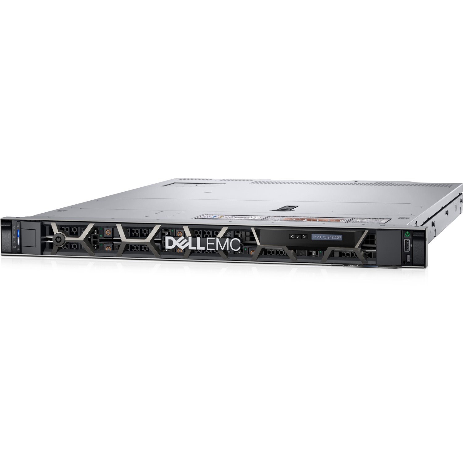 Dell EMC PowerEdge R450 1U Rack-mountable Server - 1 x Intel Xeon Silver 4309Y 2.80 GHz - 16 GB RAM - 480 GB SSD - (1 x 480GB) SSD Configuration - Serial ATA, Serial Attached SCSI (SAS) Controller