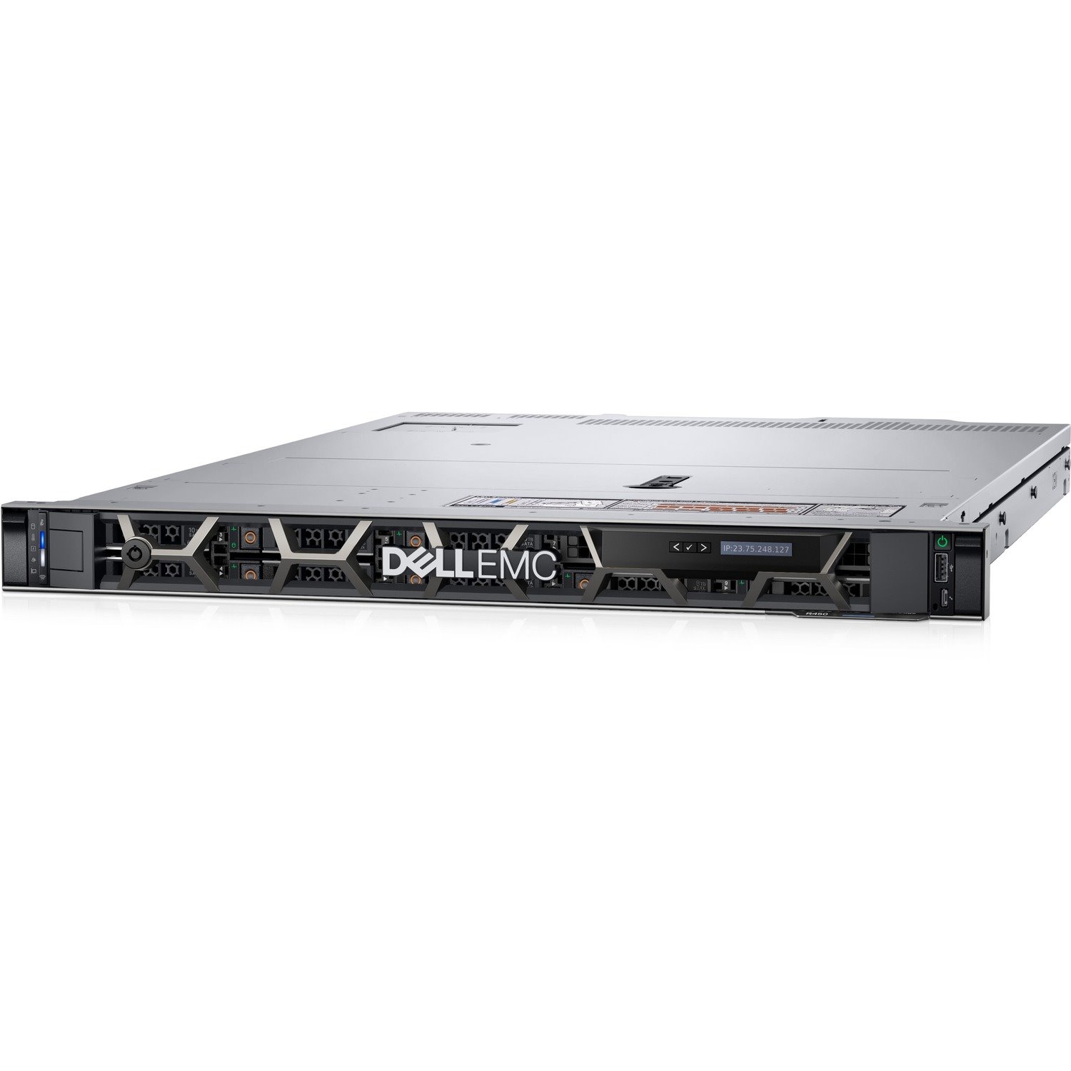 Dell PowerEdge R450 1U Rack-mountable Server - 1 x Intel Xeon Silver 4309Y 2.80 GHz - 16 GB RAM - 480 GB SSD - (1 x 480GB) SSD Configuration - Serial ATA, Serial Attached SCSI (SAS) Controller