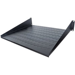 Intellinet Network Solutions 19" Cantilever Shelf, 2U, 2-Point Front Mount, 400mm Depth, Vented, Max 25kg, Black, Three Year Warranty