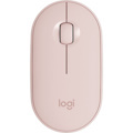 Logitech Pebble M350 Mouse - Bluetooth/Radio Frequency - USB - Optical - 3 Button(s) - Rose