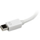 StarTech.com Travel A/V Adapter: 3-in-1 Mini DisplayPort to VGA DVI or HDMI Converter - White