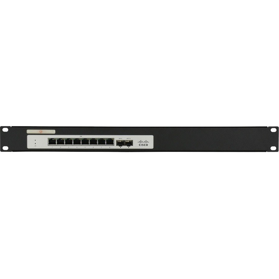 RACKMOUNT.IT Cisrack RM-CI-T3 1U Rack-mountable Rackmount Kit for Firewall, Switch - 482.60 mm Rack Width - Jet Black