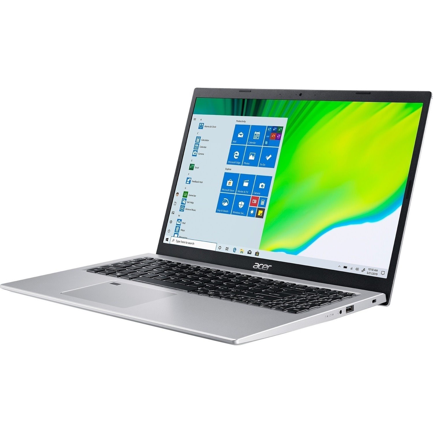 Acer Aspire 5 A515-56 A515-56-59CY 15.6" Notebook - Full HD - 1920 x 1080 - Intel Core i5 11th Gen i5-1135G7 Quad-core (4 Core) 2.40 GHz - 8 GB Total RAM - 512 GB SSD - Pure Silver