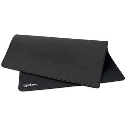 XL Gaming Mousepad Smooth Top Surface Mat (Clearance Pricing), Large nylon fabric surface area to improve tracking for better mouse performance (400x320x3mm), Non Slip Rubber Base, Waterproof, Stitched Edges, Black, Lifetime Warranty, Retail Box