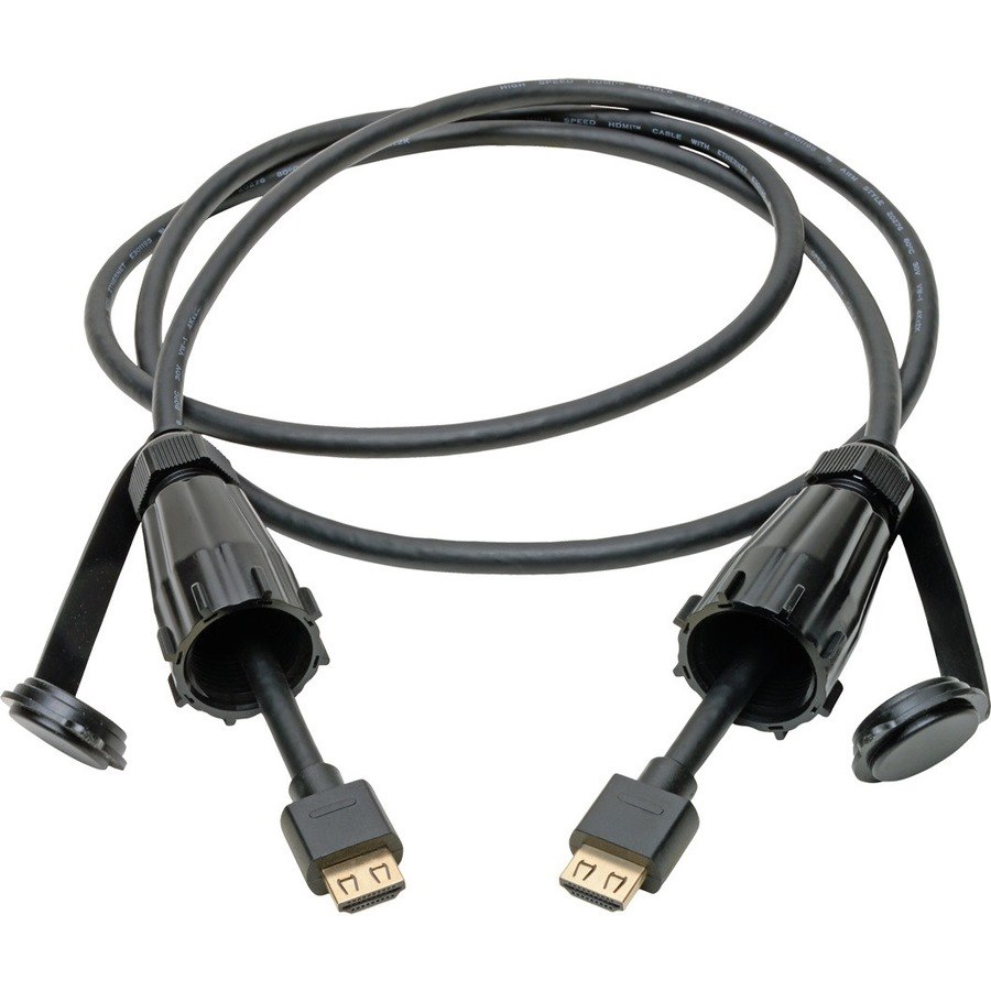 Tripp Lite by Eaton High-Speed HDMI Cable (M/M) - 4K 60 Hz HDR Industrial IP68 Hooded Connectors Black 6 ft.