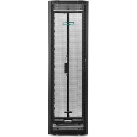HPE 42U Floor Standing Enclosed Cabinet Rack Cabinet for Server, PDU - 1075 mm Rack Width x 1075 mm Rack Depth - Black