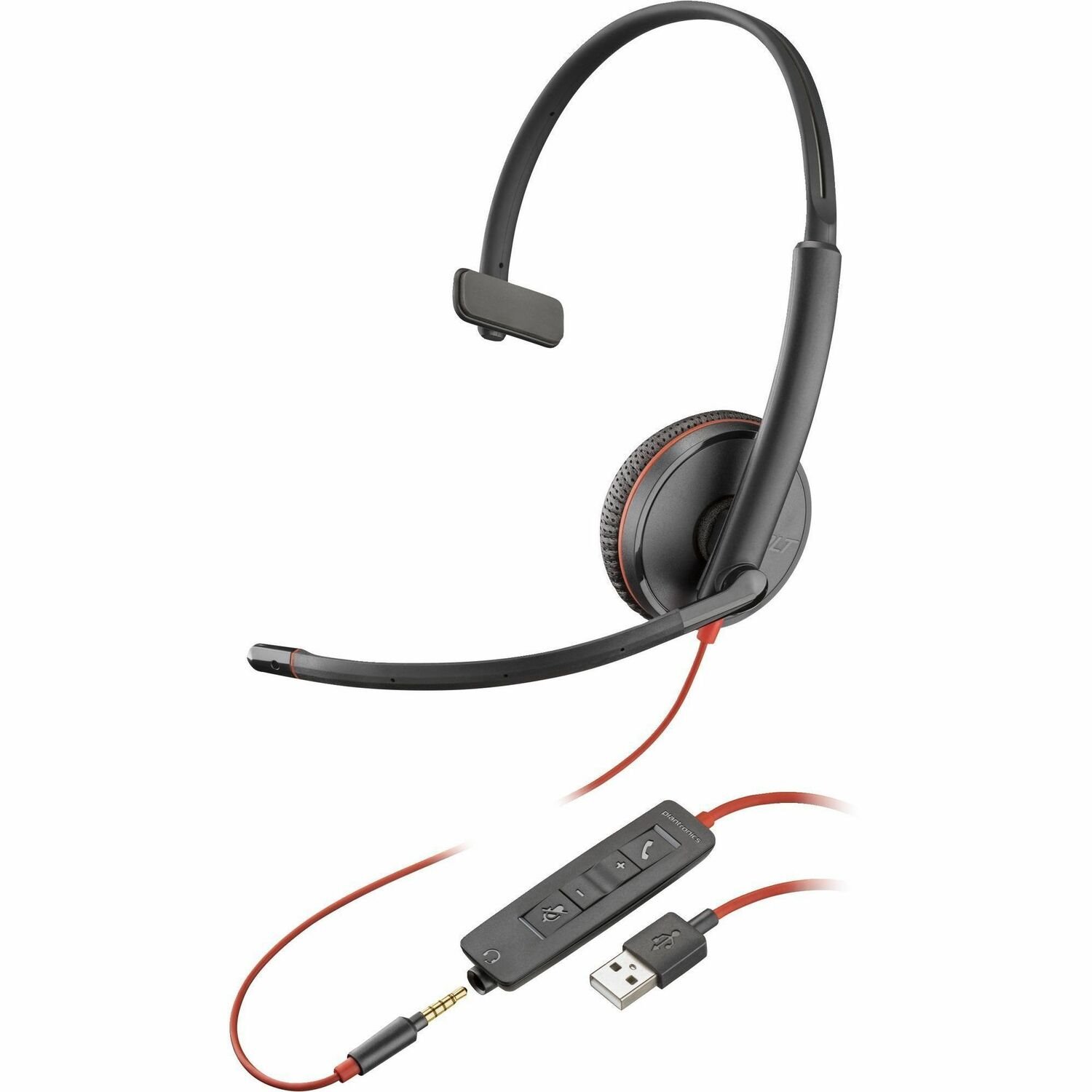 Poly Blackwire 3215 Monaural USB-A Headset