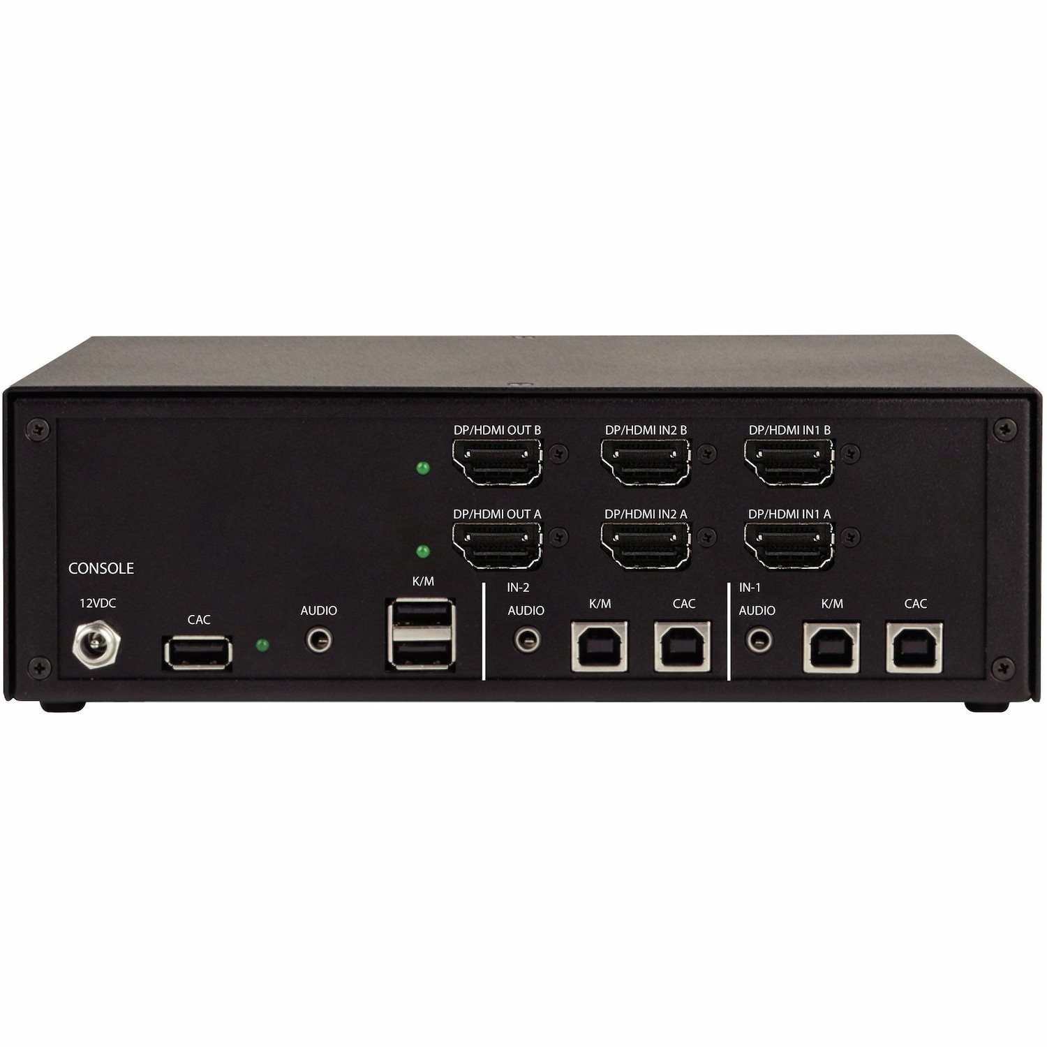 Black Box Secure NIAP 4.0 Certified KVM Switch - FlexPort HDMI/DisplayPortAudio, USB, CAC Support