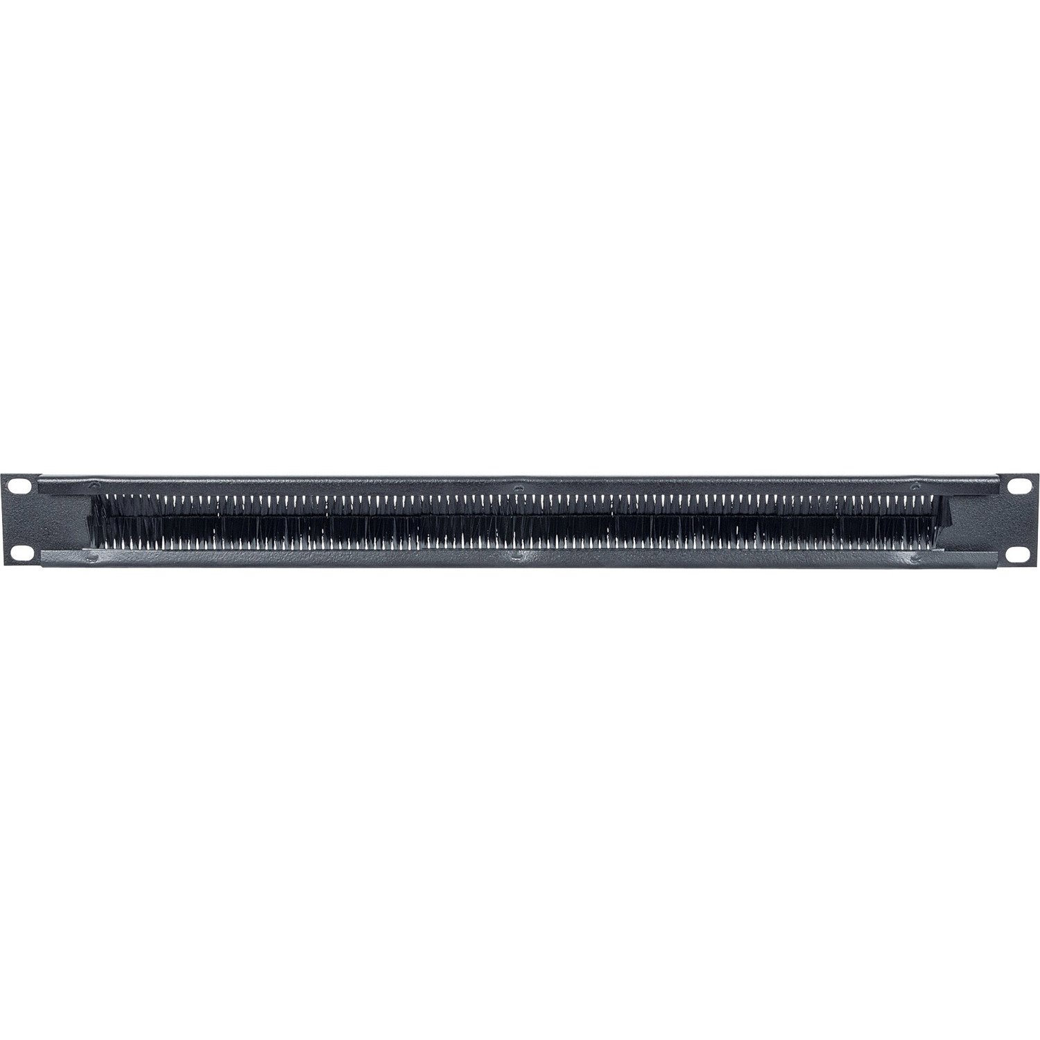 Intellinet 19" Cable Entry Panel, 1U, with Brush Insert, Black