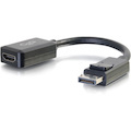 C2G 8in DisplayPort to HDMI Adapter - DP to HDMI Adapter - 1080p - Black - M/F