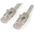 StarTech.com 1 m Gray Cat5e Snagless RJ45 UTP Patch Cable - 1m Patch Cord - Ethernet Patch Cable - RJ45 Male to Male Cat 5e Cable
