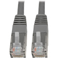 Eaton Tripp Lite Series Cat6 Gigabit Molded (UTP) Ethernet Cable (RJ45 M/M), PoE, Gray, 2 ft. (0.61 m)