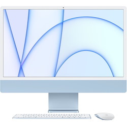 Apple iMac MGPK3X/A All-in-One Computer - Apple M1 Octa-core (8 Core) - 16 GB RAM - 256 GB SSD - 24" 4.5K 4480 x 2520 - Desktop - Blue