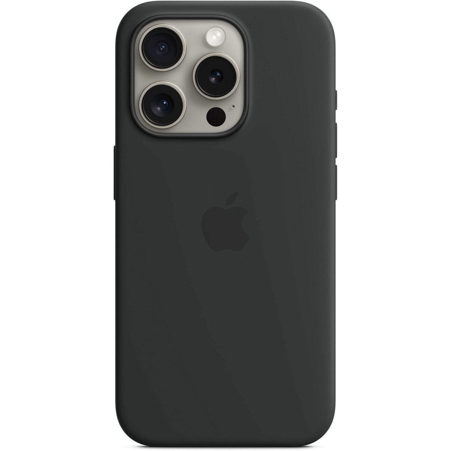 Apple iPhone 15 Pro Silicone Case with MagSafe - Black