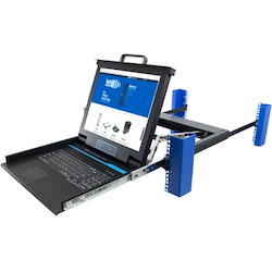 Rack Solutions 1U Sliding KVM with Keyboard, Trackpad and 17in Monitor (1 KVM Port)