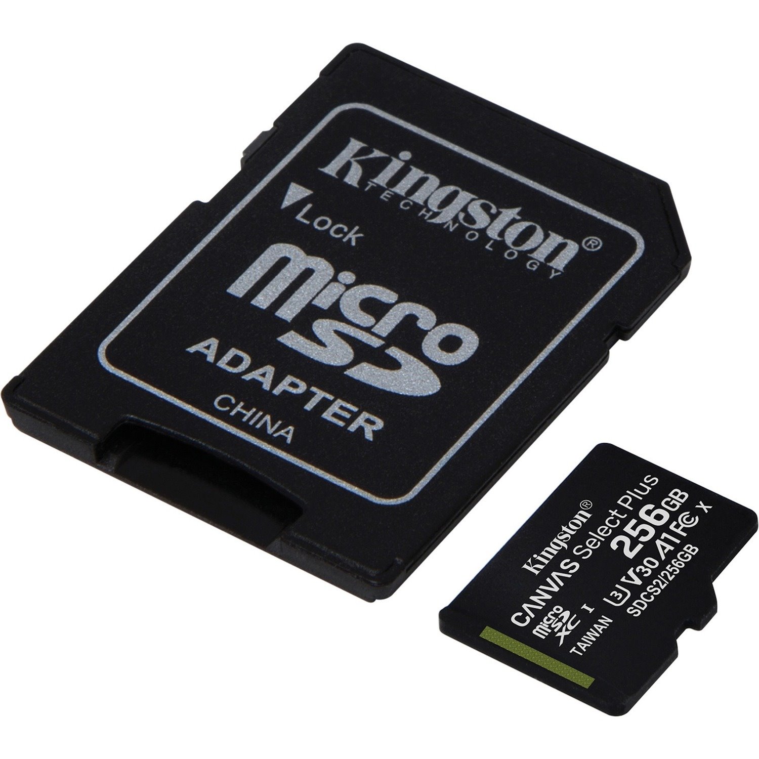 Kingston Canvas Select Plus 256 GB Class 10/UHS-I (U3) V30 microSDXC - 1 Pack