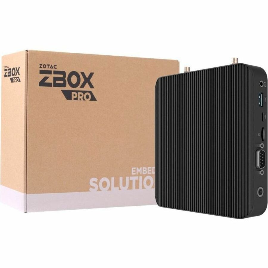 Zotac ZBOX PRO edge CI342 Desktop Computer - Intel Pentium N6415 Quad-core (4 Core) 1.20 GHz - 8 GB RAM DDR4 SDRAM - 120 GB M.2 SSD - Mini PC