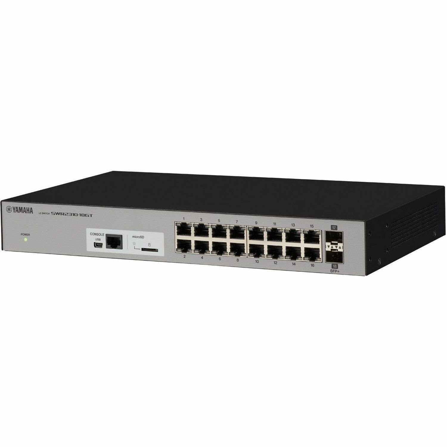 Yamaha SWR2310 Gigabit & 10-Gigabit Dante Switch