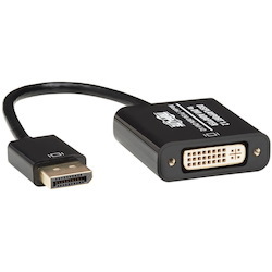 Tripp Lite by Eaton DisplayPort to DVI Active Adapter Video Converter DP ver 1.2 (M/F) 6-in. (15.24 cm)