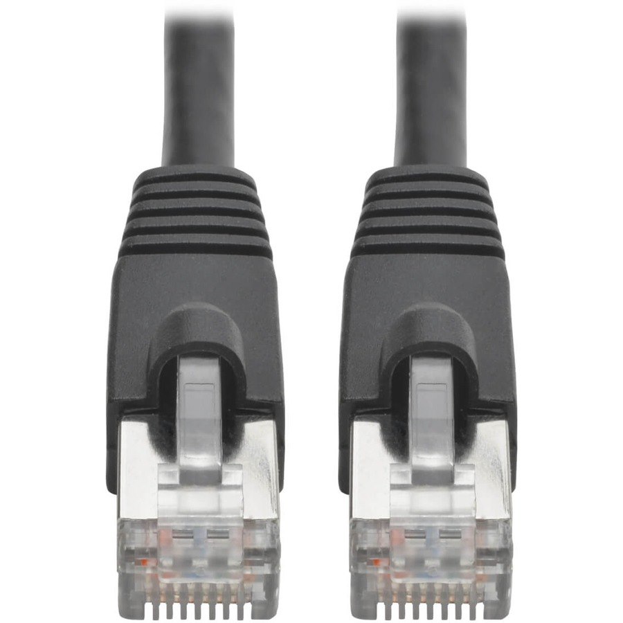 Eaton Tripp Lite Series Cat6a 10G Snagless Shielded STP Ethernet Cable (RJ45 M/M), PoE, Black, 2 ft. (0.61 m)