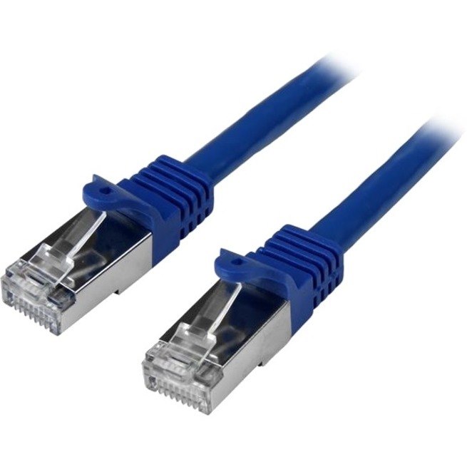 StarTech.com 5m Cat6 Patch Cable - Shielded (SFTP) Snagless Gigabit Network Patch Cable - Blue Cat 6 Ethernet Patch Lead