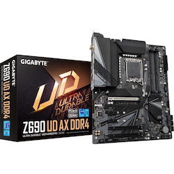 Gigabyte Z690 UD AX DDR4 Gaming Desktop Motherboard - Intel Z690 Chipset - Socket LGA-1700 - Intel Optane Memory Ready - ATX
