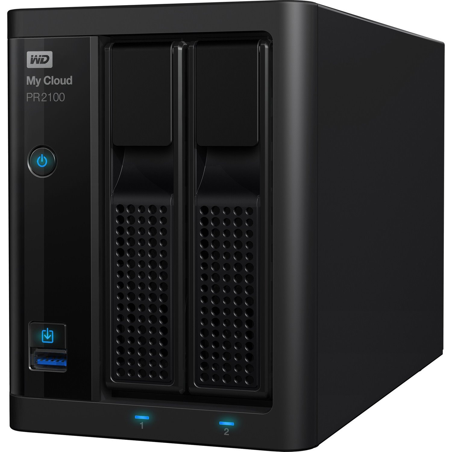 WD 16TB My Cloud PR2100 Pro Series Media Server with Transcoding, NAS - Network Attached Storage