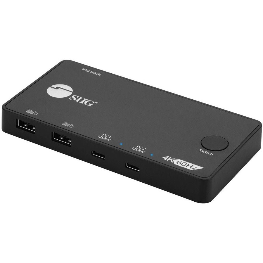 SIIG 2x1 USB-C 4K Video KVM Switch