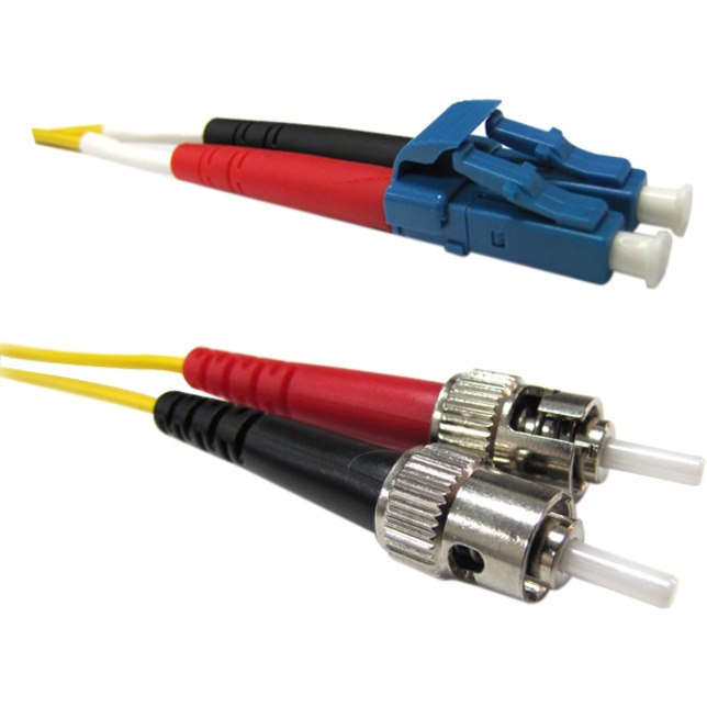 Weltron 2m LC/ST Single Mode 9/125M Yellow Fiber Patch Cable