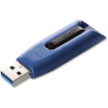 Verbatim Store 'n' Go V3 MAX 128 GB USB 3.0 Flash Drive - Blue, Black