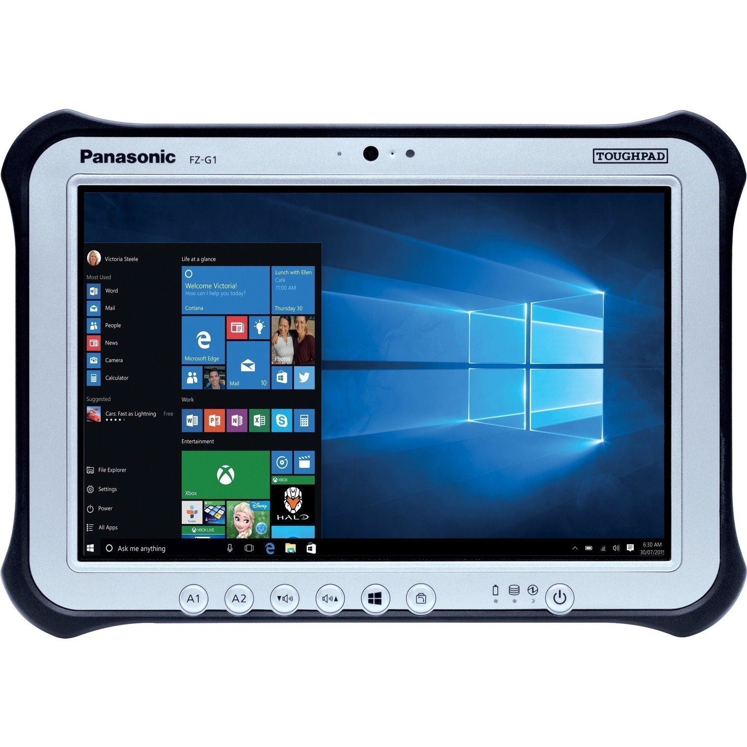 Panasonic TOUGHPAD FZ-G1 FZ-G1W3100VA Tablet - 25.7 cm (10.1") - Core i5 7th Gen i5-7300U 2.60 GHz - 8 GB RAM - 128 GB SSD - Windows 10 Pro 64-bit - 4G