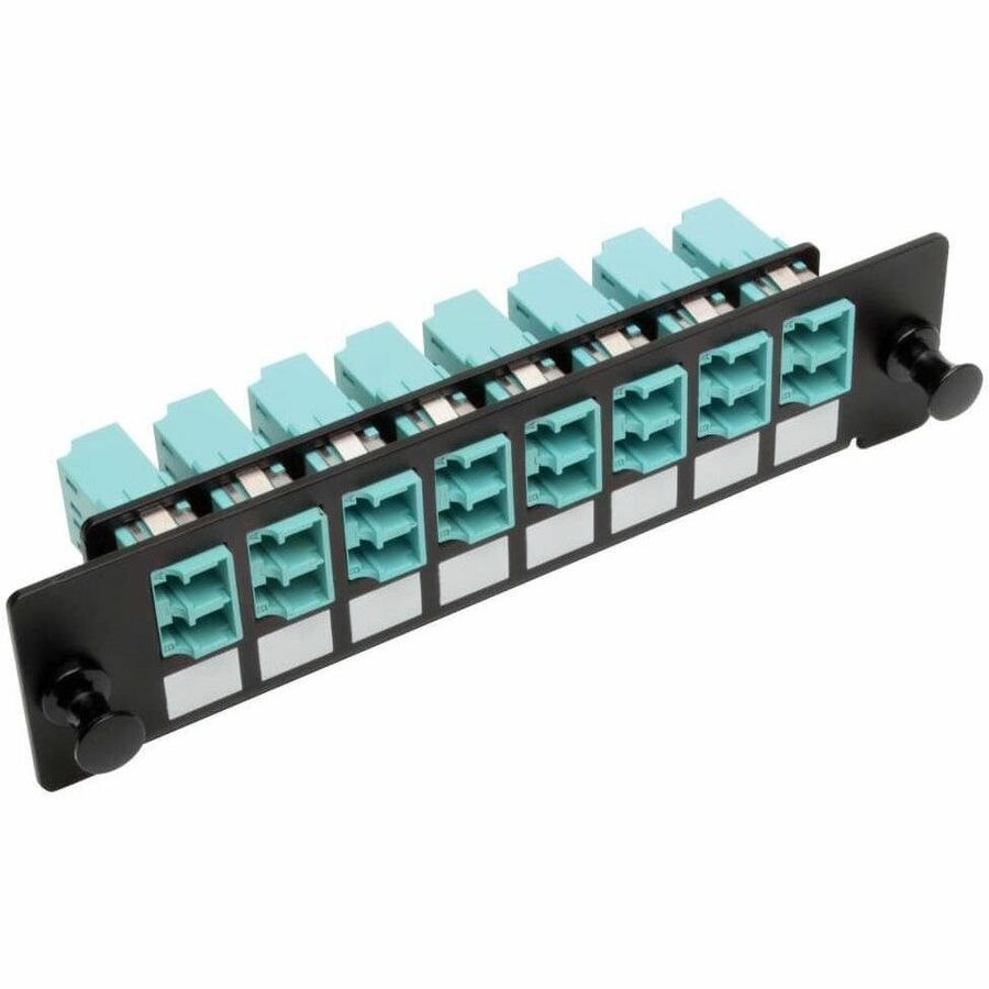 Eaton Tripp Lite Series High-Density Fiber Adapter Panel (MMF/SMF), 8 LC Duplex Connectors, Black