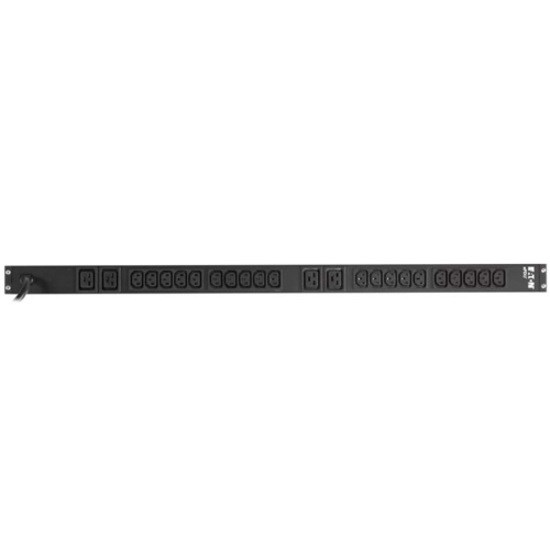 Eaton Basic rack PDU, 0U, L6-20P input, 3.33 kW max, 208-240V, 16A, 10 ft cord, Single-phase, Outlets: (20) C13, (4) C19