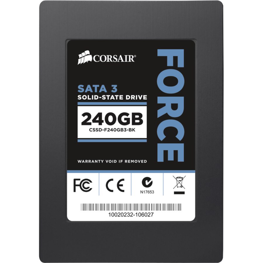 Corsair Force 3 CSSD-F240GB3-BK 240 GB Solid State Drive - 2.5" Internal - SATA (SATA/600)