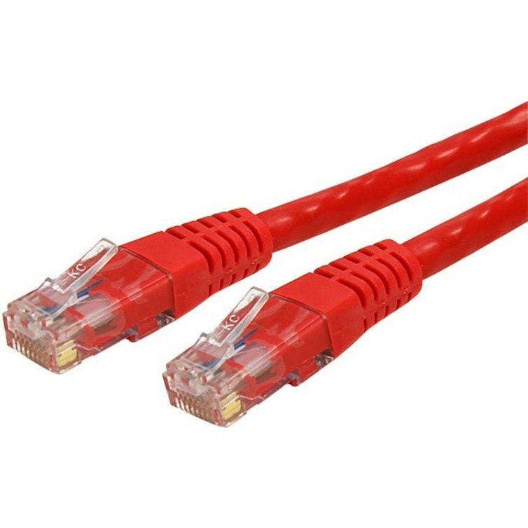 StarTech.com 6ft CAT6 Ethernet Cable - Red Molded Gigabit - 100W PoE UTP 650MHz - Category 6 Patch Cord UL Certified Wiring/TIA